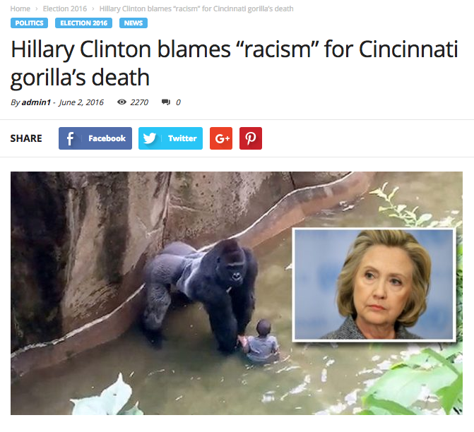 http://christiantimesnewspaper.com/hillary-clinton-blames-racism-for-cincinnati-gorillas-death/