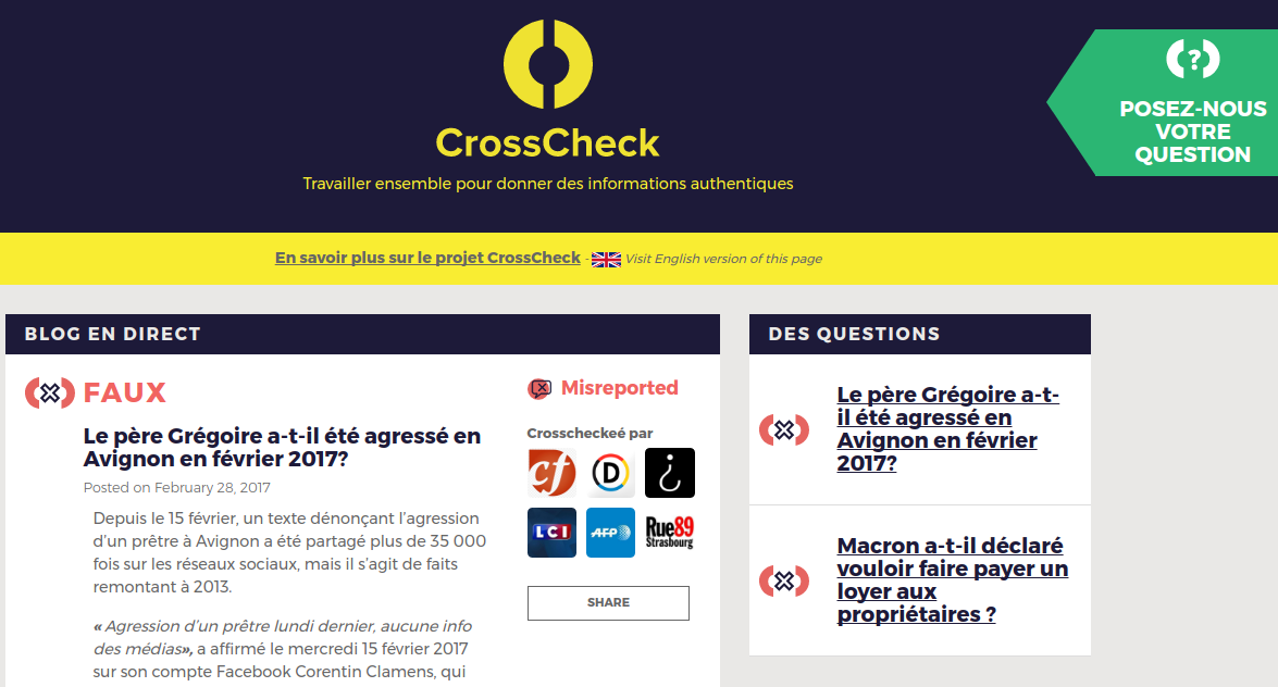 Q&A How CrossCheck used social media monitoring to find fake news