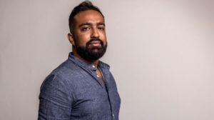 This is a side profile photo of Osman Faruqi