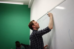 First Draft Senior Research Reporter training student journalists how to verify online content and monitor social media for news. (Image: First Draft)