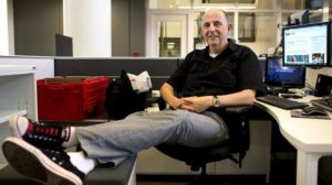 Photo of Mark Memmott sitting in an office