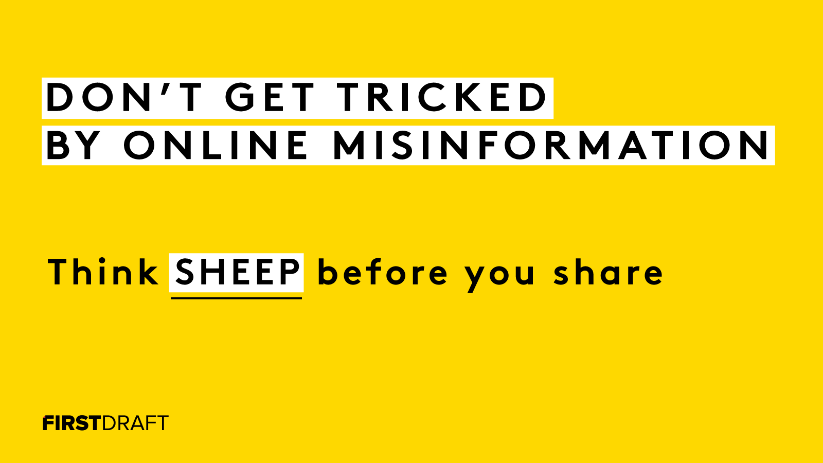 Think 'Sheep' before you share to avoid getting tricked by online misinformation