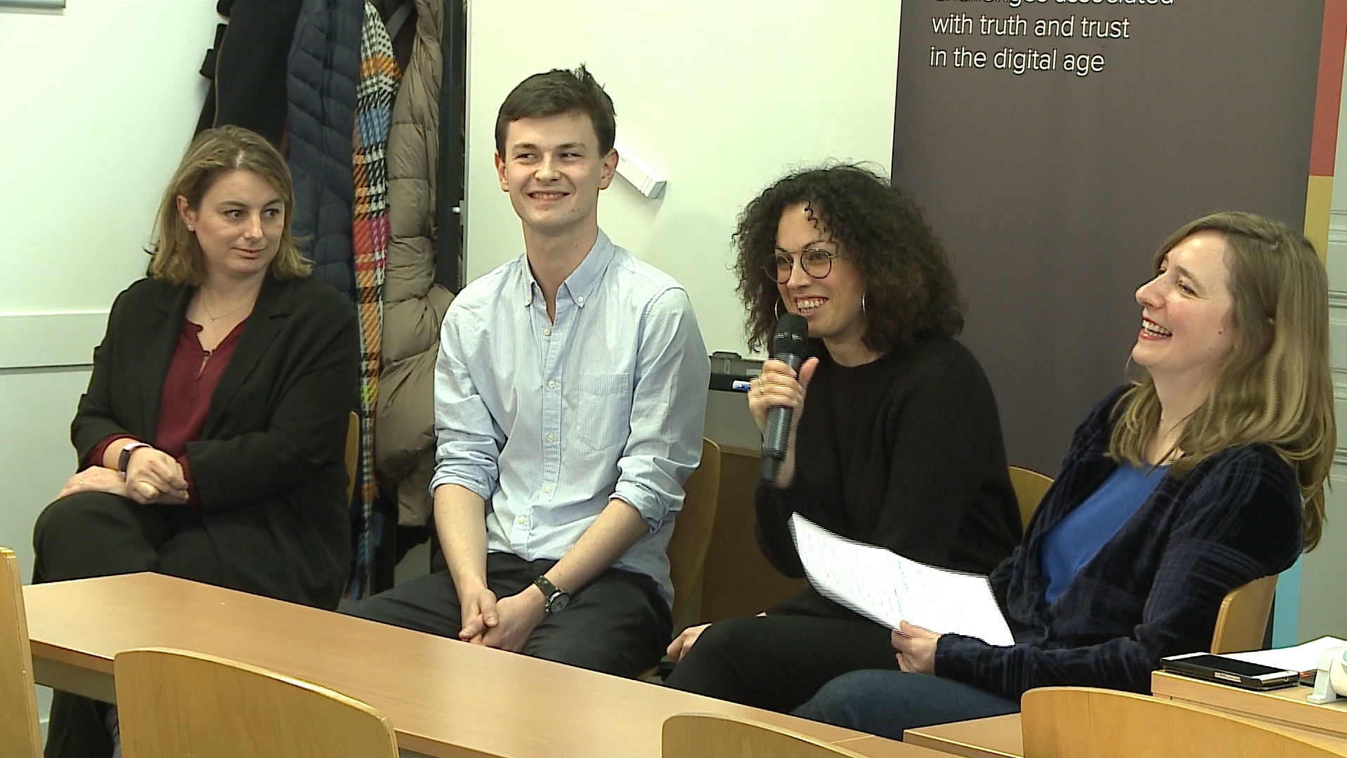 Panelists, Masterclass at Sciences Po Journalism School, March 6th, 2020