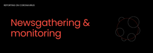 Newsgathering & monitoring graphic